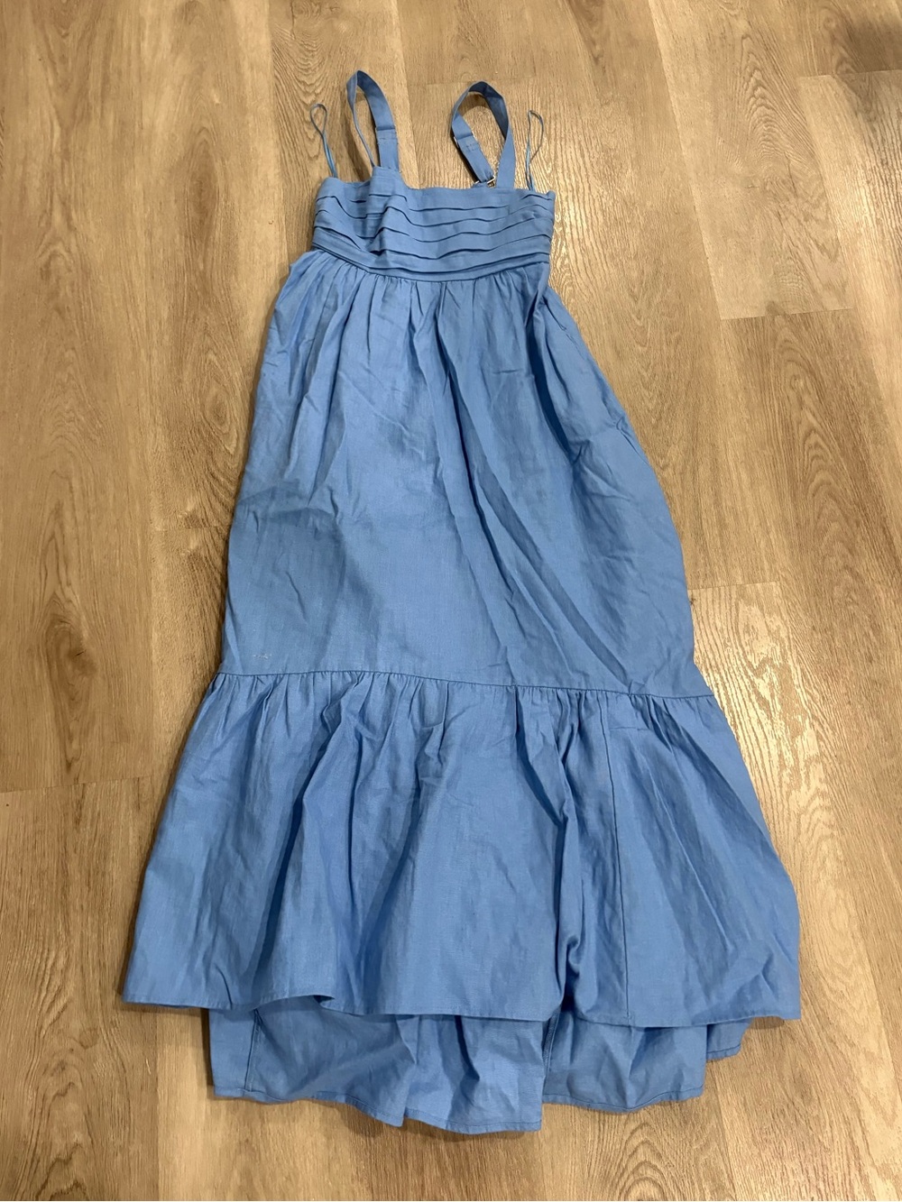 Abercrombie & Fitch Light Blue Tiered Maxi Sundress